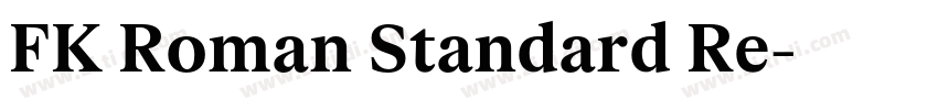 FK Roman Standard Re字体转换